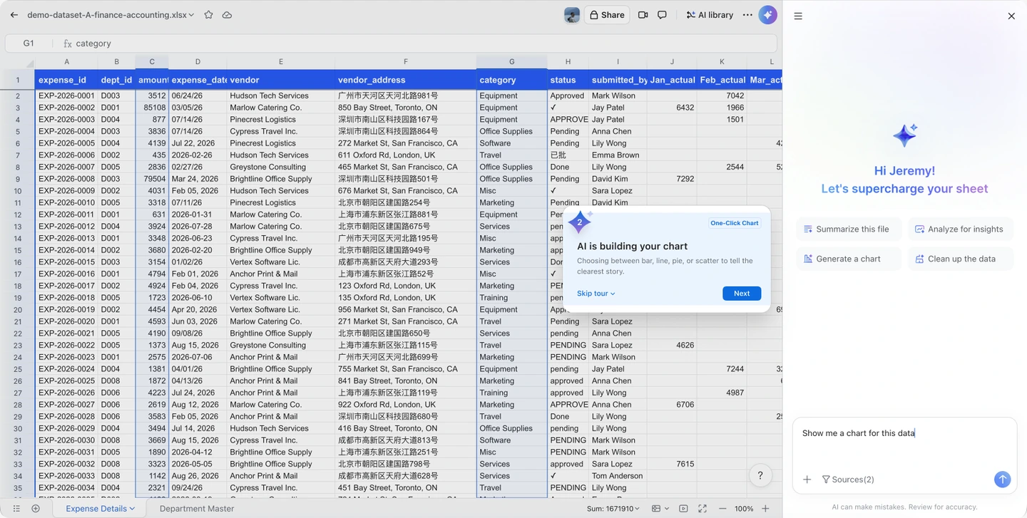 Guided experience in a demo sheet · original Zoom design