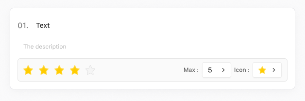 Rating — original Figma design
